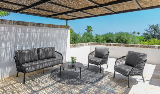 Abel set sofa Talenti (1 divano + 2 poltrone + 1 tavolino) Genco Outdoor