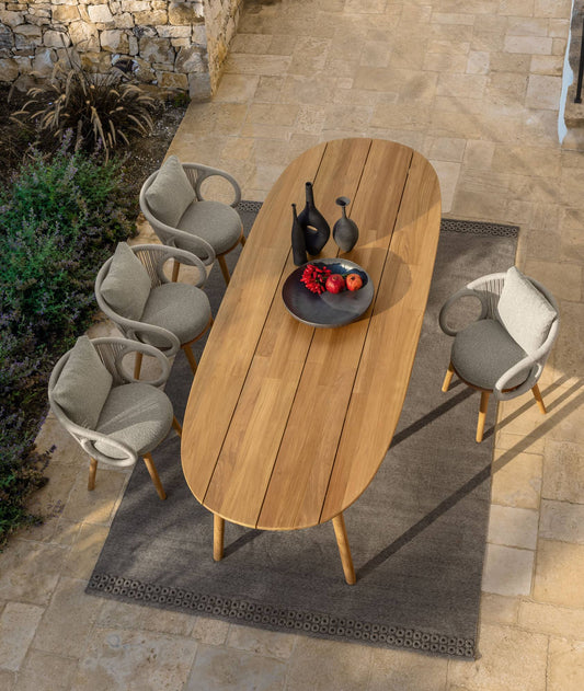 Karen outdoor dining table 290x110 Talenti