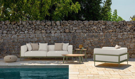 Cleo Soft Alu sofa in alluminio da esterno Talenti piscina giardino