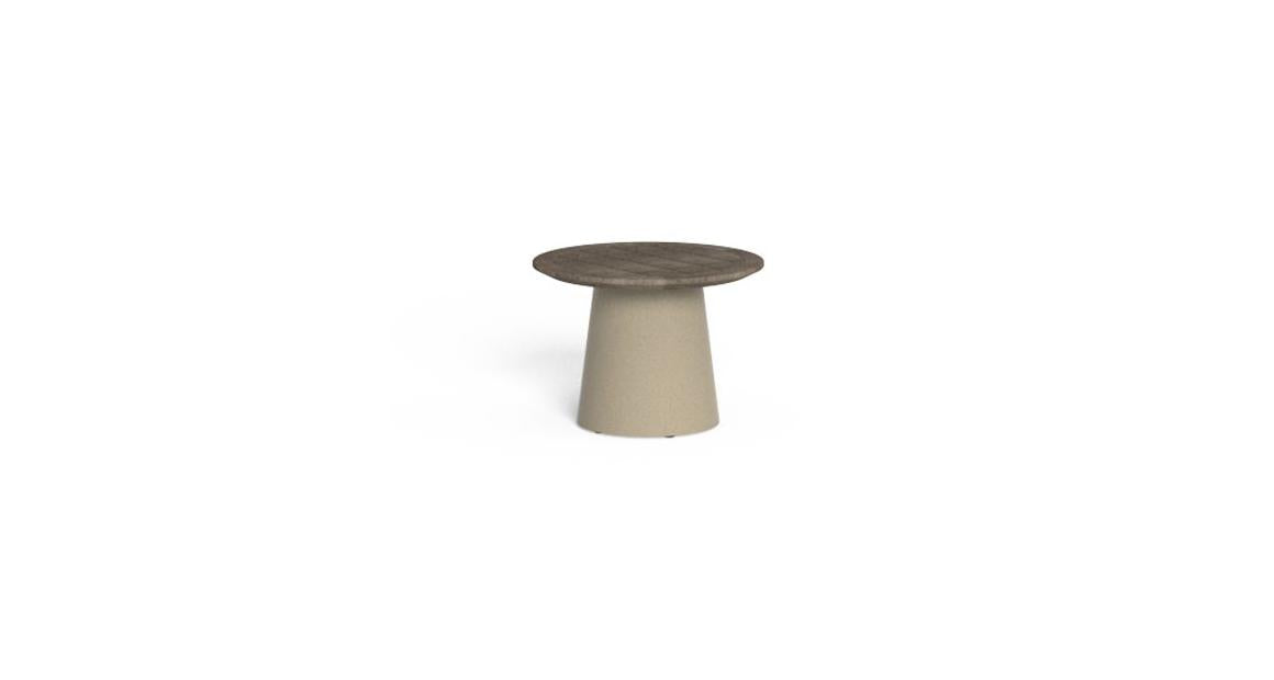 Dolcevita Tavolo Caffè D45 Talenti Tortora - Teak Silver Genco Outdoor