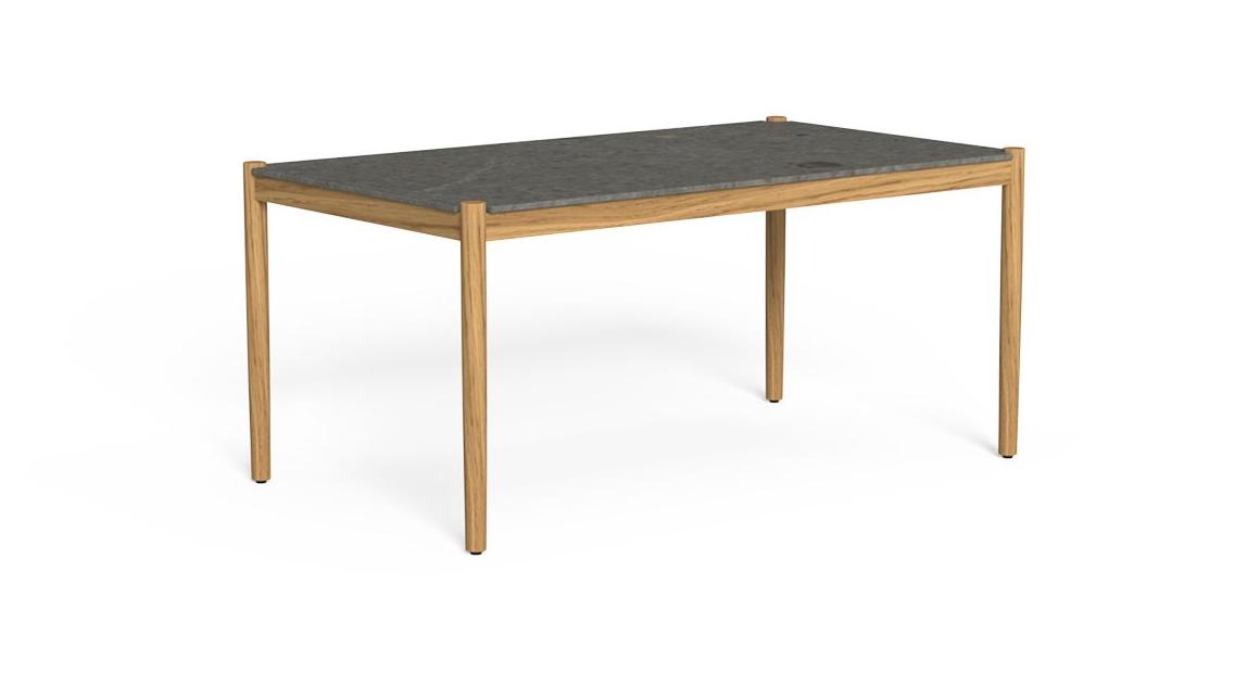 Dolcevita Tavolo Pranzo H66 Talenti Natural Teak - Grey Moon Genco Outdoor
