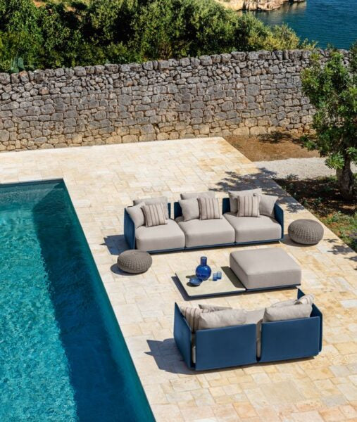 Male modular outdoor sofa by Talenti