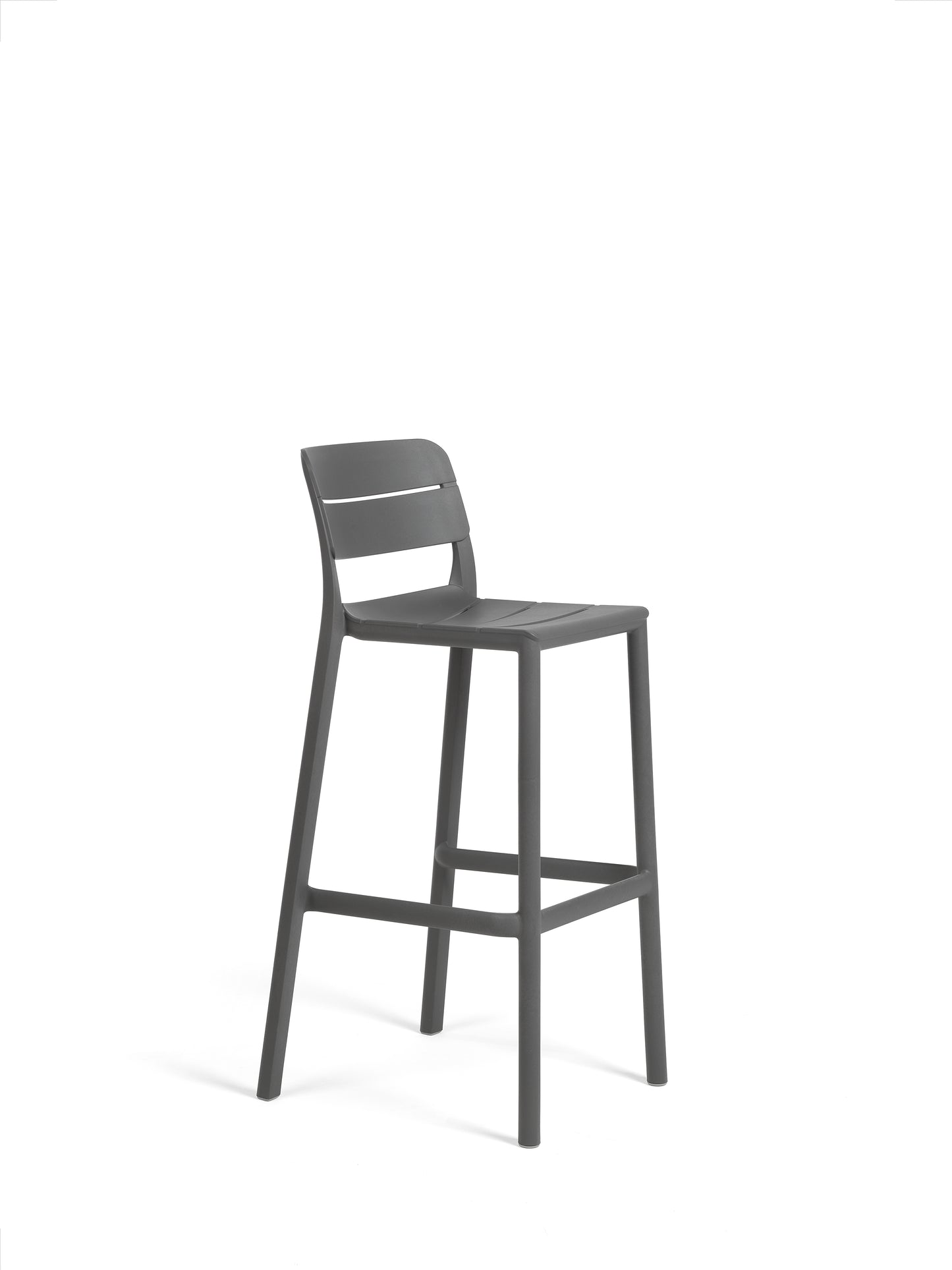 Sgabello in resina da esterno Cassia stool Nardi basalto Genco Outdoor