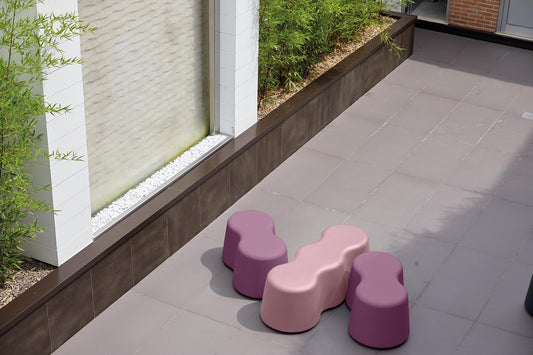 Peanuts 2 posti panca bassa da esterno Lyxo