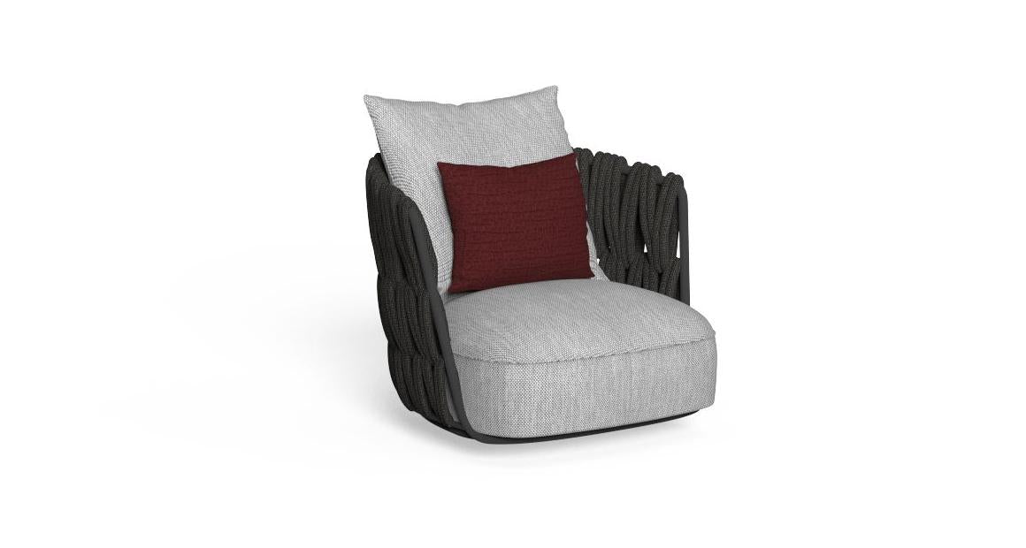 Swipe Poltrona Girevole Talenti Graphite-Mouse Gray Genco Outdoor