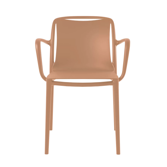 Sedia in resina con braccioli da esterno Velair Petra