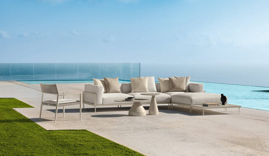 Cleo Soft Alu modular outdoor sofa by Talenti