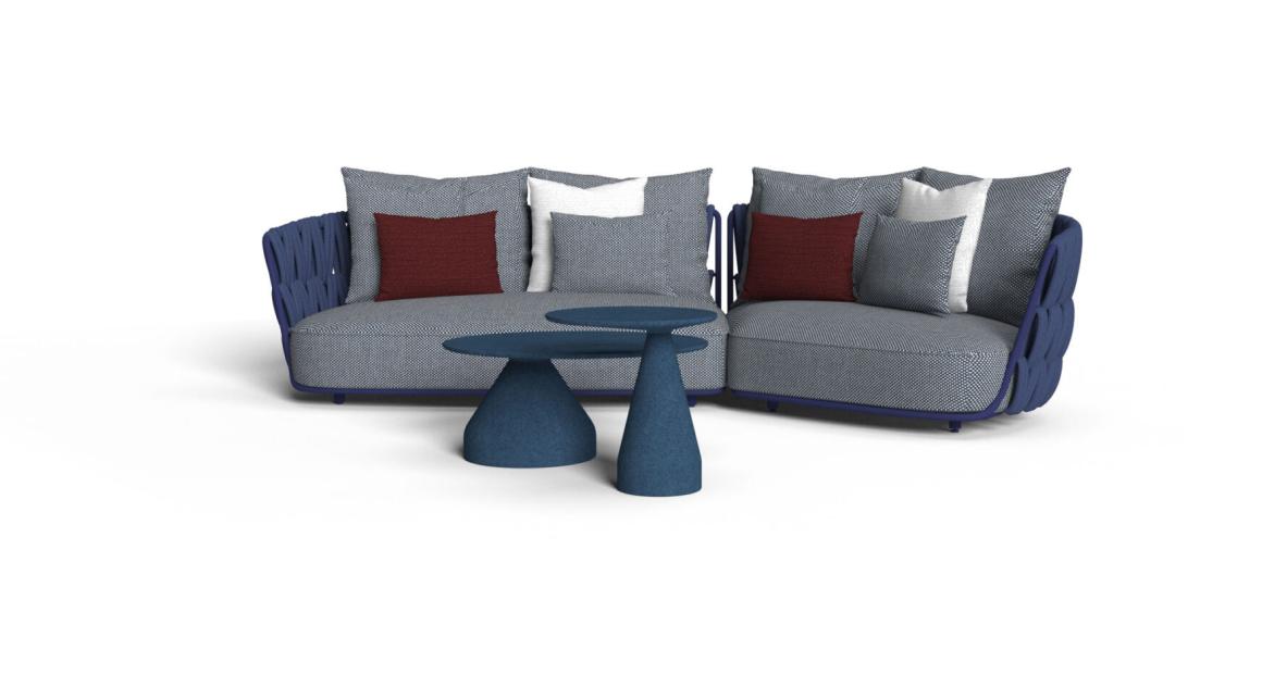 Swipe modular outdoor sofa by Talenti