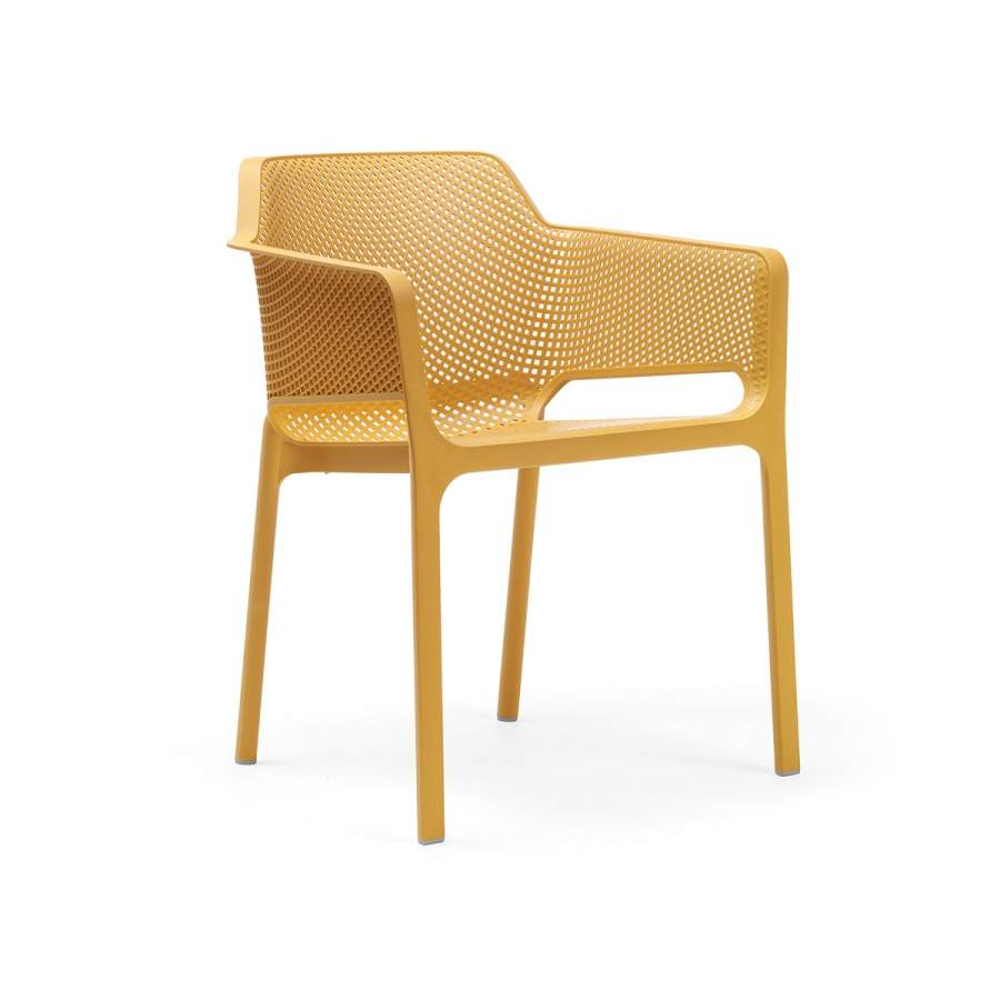 Sedia in resina Net Nardi senape Genco Outdoor