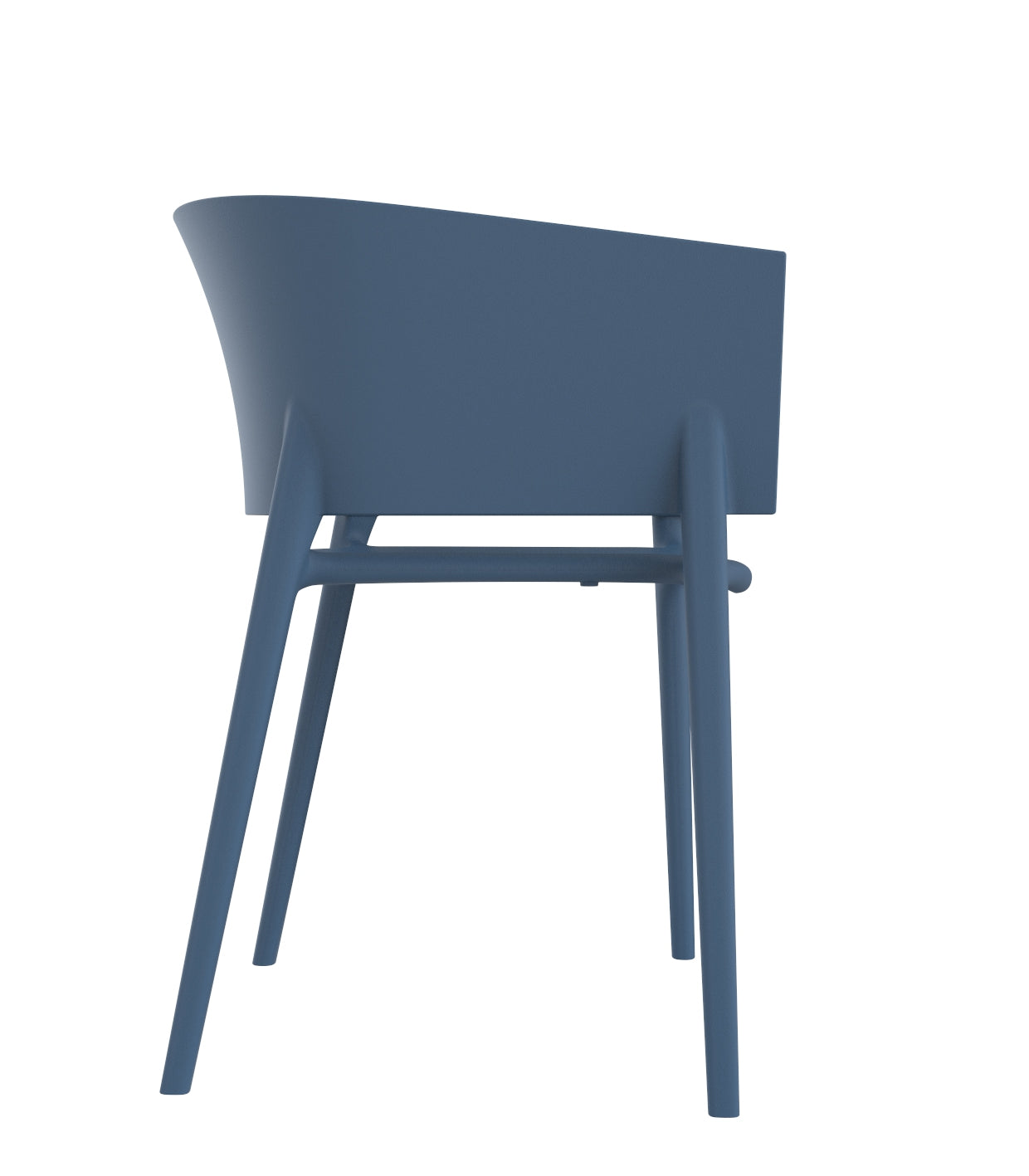 Africa resin dining chair with armrests - Vondom