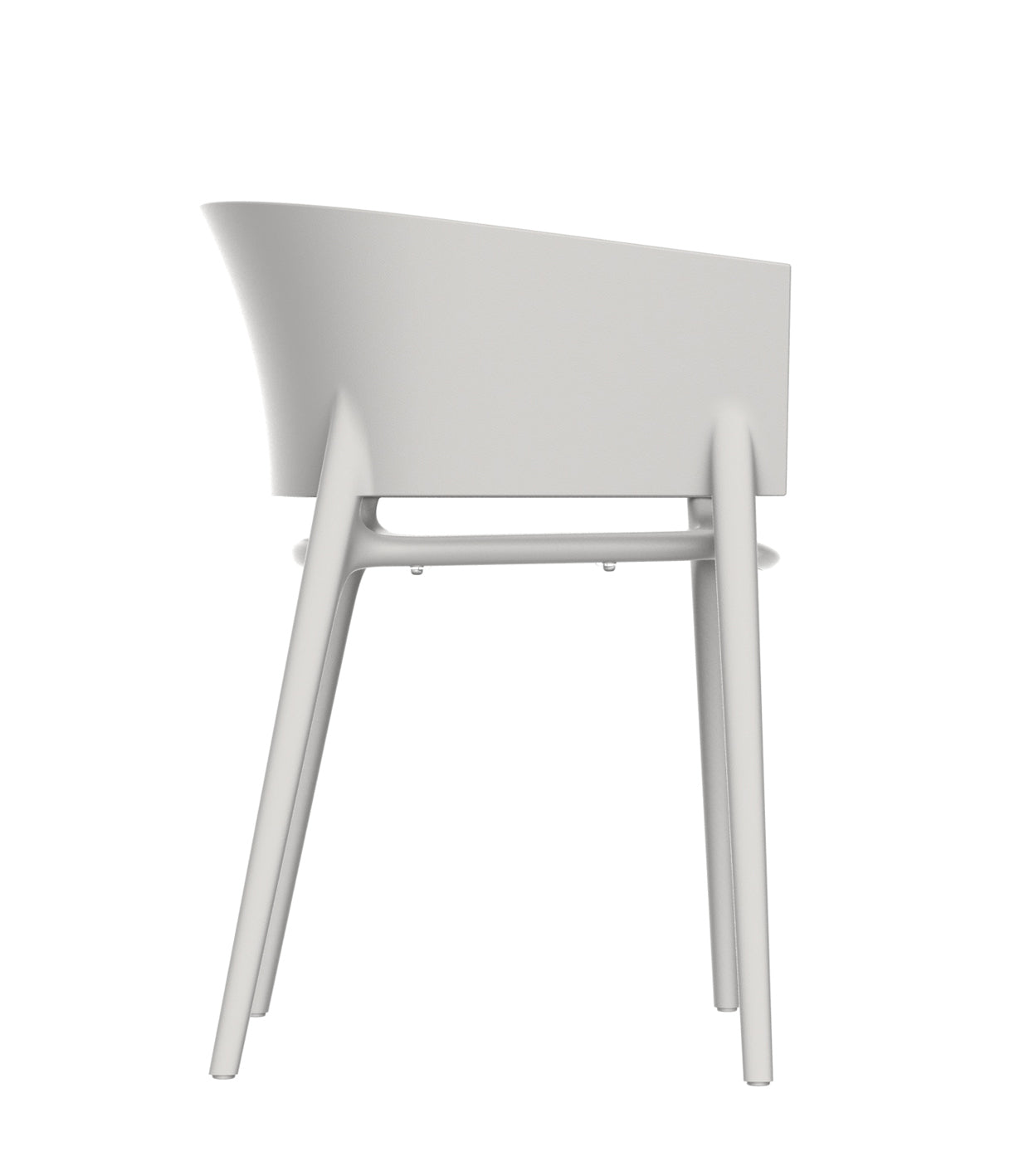 Africa resin dining chair with armrests - Vondom