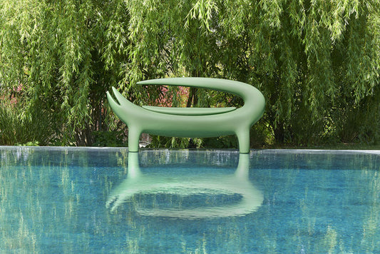 Big Kroko poltrona lounge due posti da esterno Slide piscina