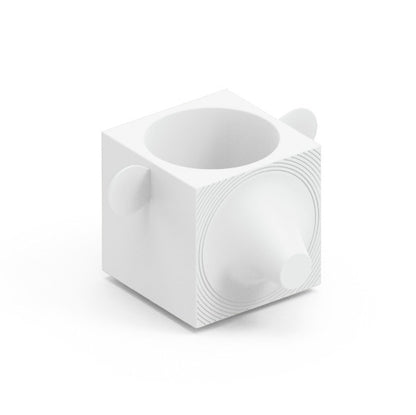 Contenitore multifunzione vaso portaoggetti modulare design da esterno Fera Capo bianco perla Lyxo Genco Outdoor