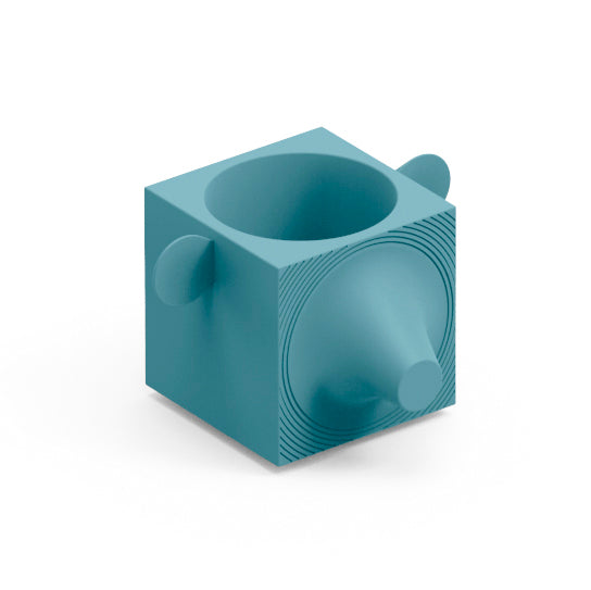 Contenitore multifunzione vaso portaoggetti modulare design da esterno Fera Capo blu celeste zaffiro Lyxo Genco Outdoor