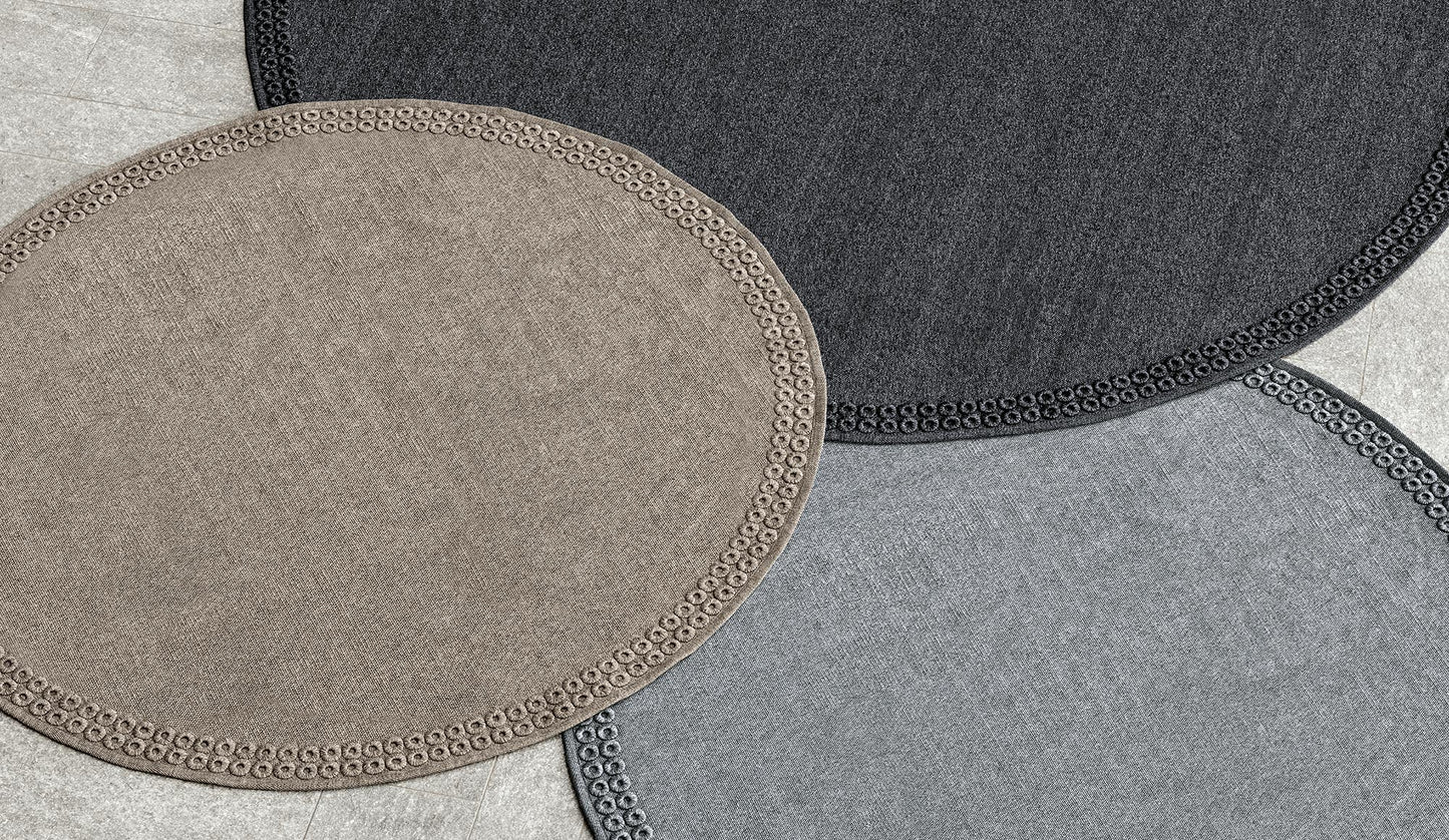 Alfombra de exterior redonda Fabric//Cuadro