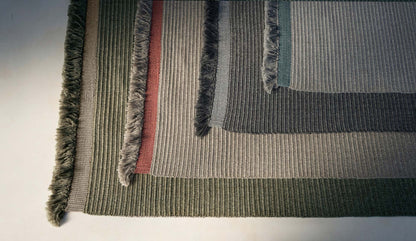 Alfombra rectangular de exterior Fabric//Ribs