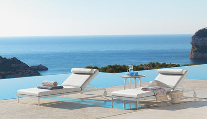 Cleo Soft Alu Lettino Talenti white bianco grigio relax spiaggia design