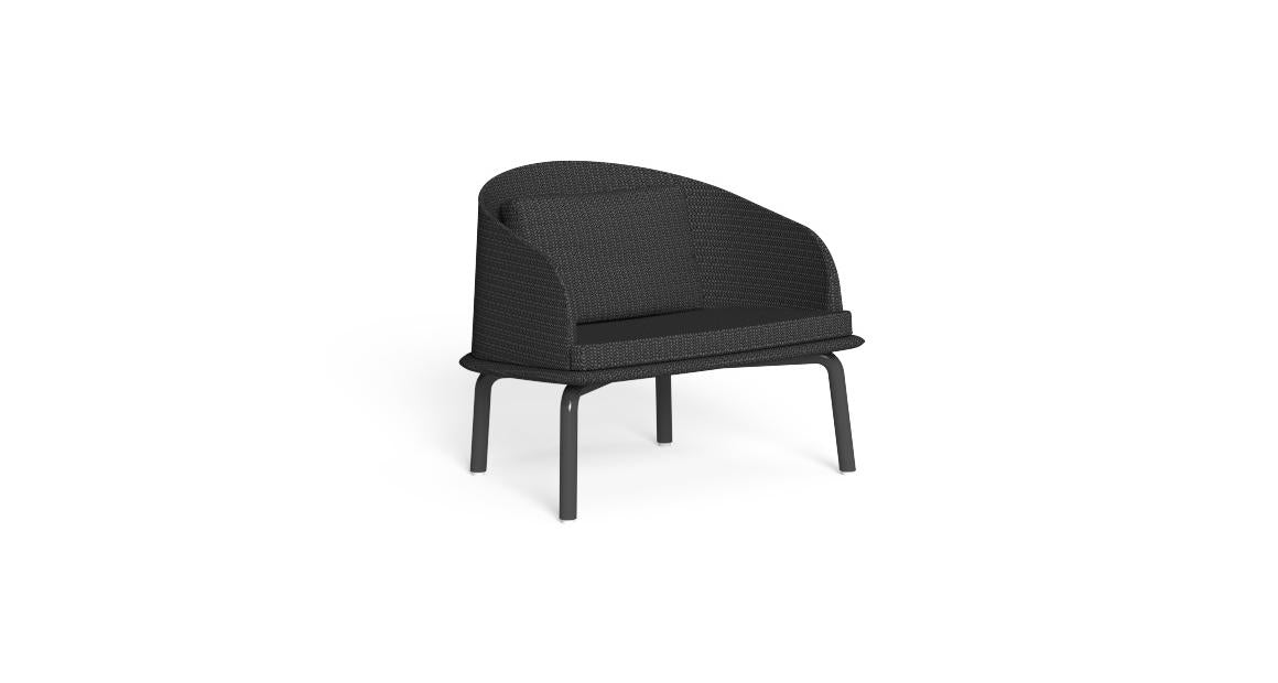 Cleo Soft Alu Poltrona Lounge da esterno Talenti graphite grigio scuro