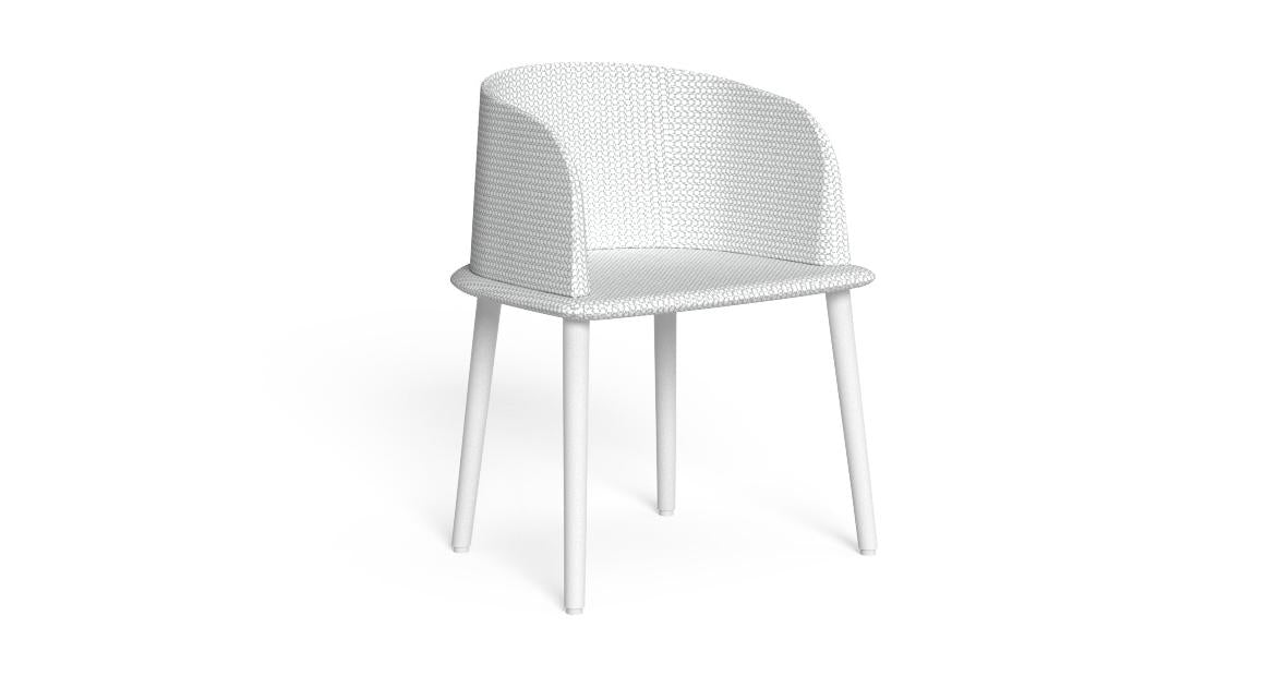 Cleo Soft Alu Poltrona Pranzo da esterno Talenti bianco argento white silver