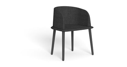 Cleo Soft Alu Poltrona Pranzo da esterno Talenti grafite grigio scuro dark grey