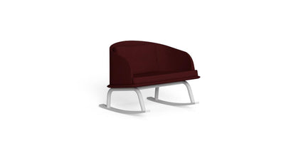 Cleo Soft Alu Poltrona dondolo da esterno Talenti white red bianco rosso