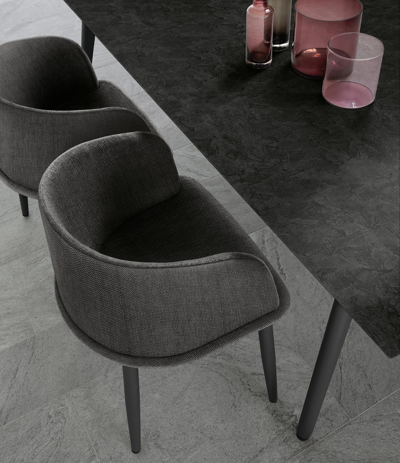 Cleo Soft Alu Pranzo da esterno Talenti grafite grigio scuro giardino design