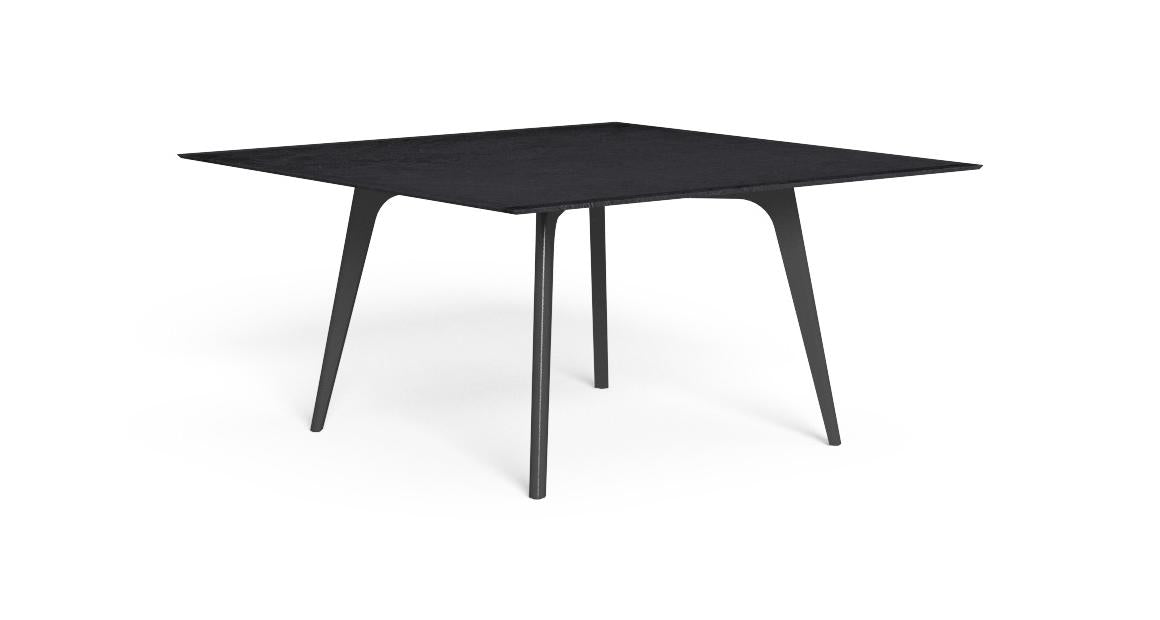 Cleo Soft Alu Tavolo Pranzo 150x150 da esterno Talenti  grafite grigio scuro dark grey