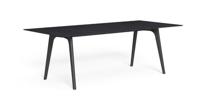 Cleo Soft Alu Tavolo Pranzo 220x100 da esterno Talenti grafite grigio scuro