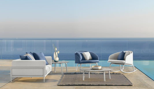 Cleo Soft Alu arredo Lounge da esterno Talenti bianco