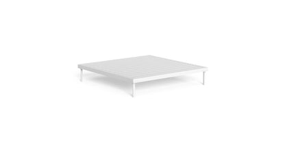 Cleo Soft Alu tavolo caffè 100x100 da esterno Talenti Bianco