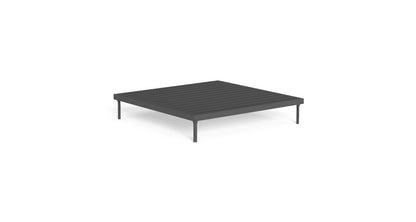 Cleo Soft Alu tavolo caffè 100x100 da esterno Talenti nero antracite graphite