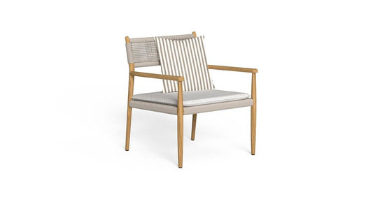 Dolcevita Poltrona Lounge Talenti Natural Teak - Dune White Genco Outdoor