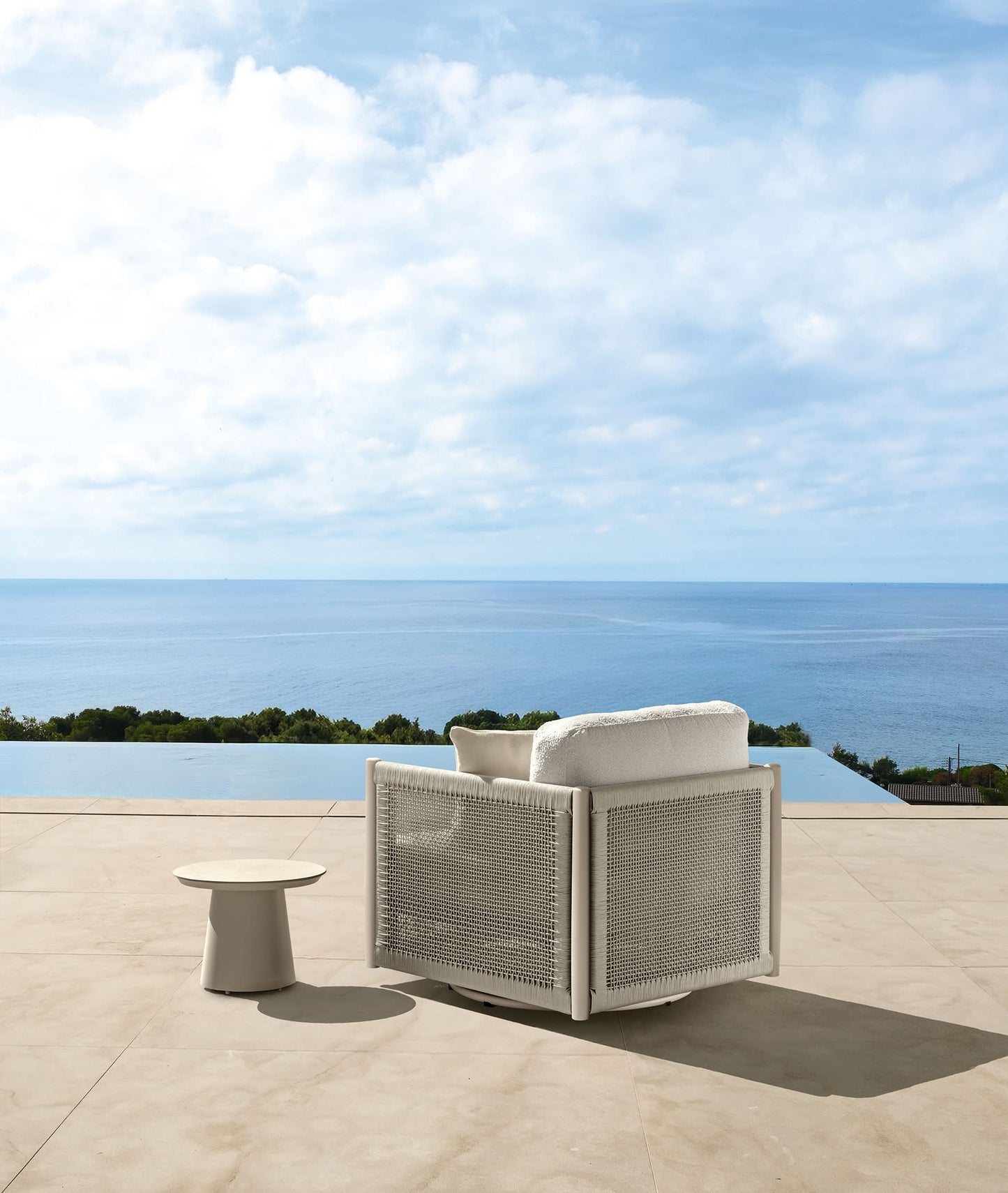 Dolcevita Alu Poltrona Living girevole da esterno Talenti