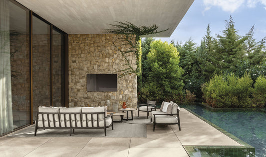 Ever Wood divano 3 posti da esterno Talenti