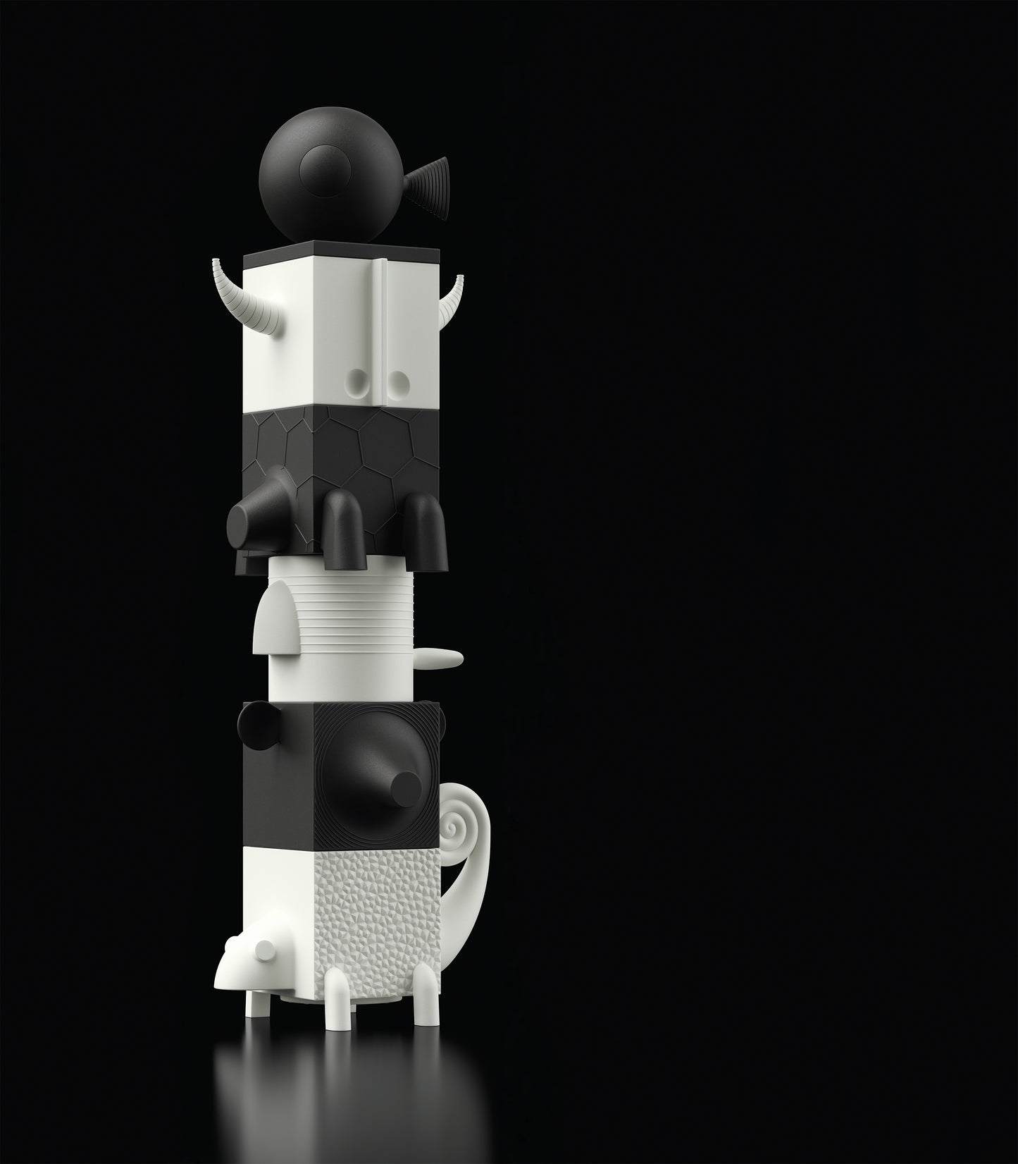 Contenitore multifunzione vaso portaoggetti da esterno Fera impilabile modulare Lyxo bianco nero Genco Outdoor