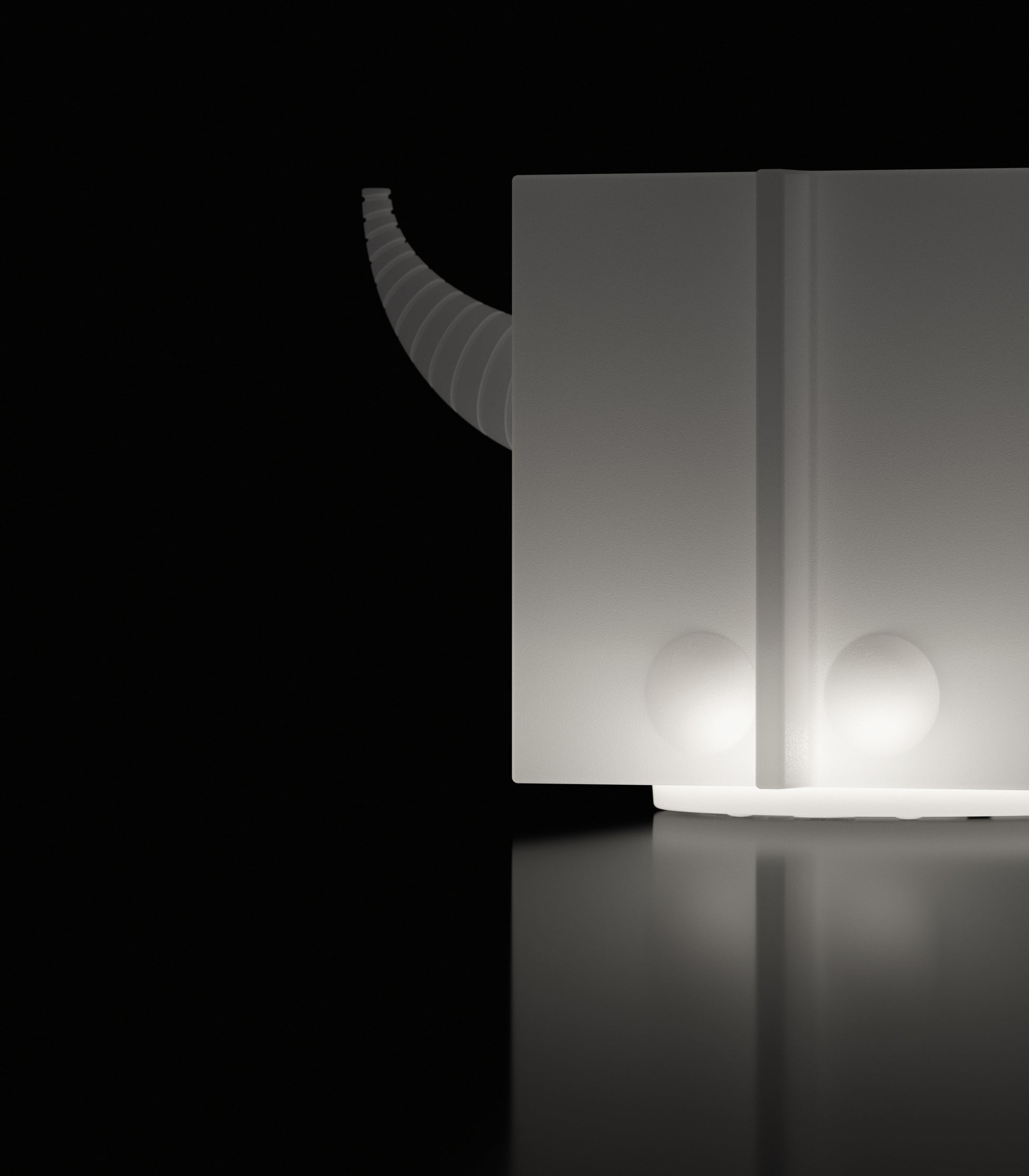 Contenitore multifunzione vaso portaoggetti modulare design da esterno Fera Orot trasparente luce lampada toro Lyxo Genco Outdoor