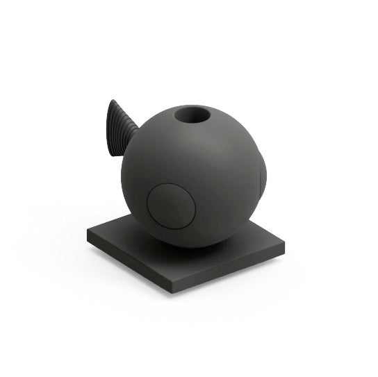 Contenitore multifunzione vaso portaoggetti modulare design da esterno Fera Fugu Lyxo nero scuro onice Genco Outdoor