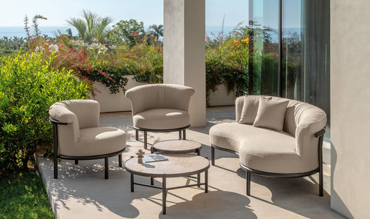 James set sofa da esterno Talenti (1 divano + 2 poltrone + 1 tavolino)