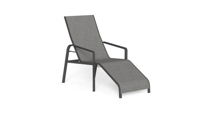 Reclining aluminum deckchair Milo - Talenti