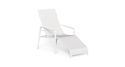 Reclining aluminum deckchair Milo - Talenti