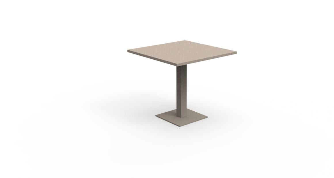 80x80 outdoor aluminum table by Maiorca Talenti
