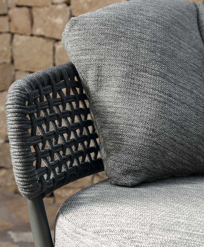 Moon Alu poltrona in alluminio Talenti Grigio Antracite dettaglio confort design Genco Outdoor