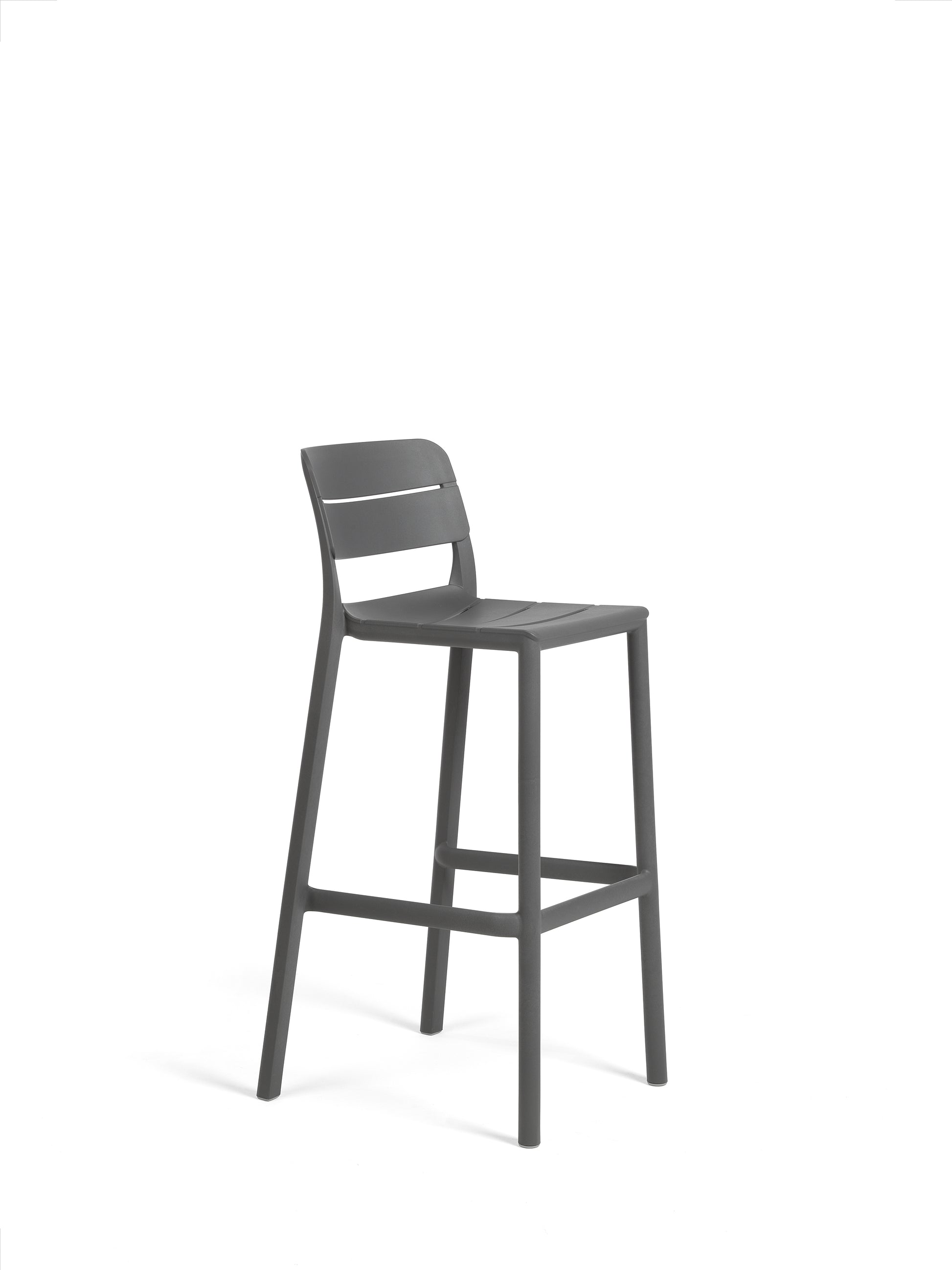 Sgabello in resina da esterno Cassia stool Nardi basalto Genco Outdoor