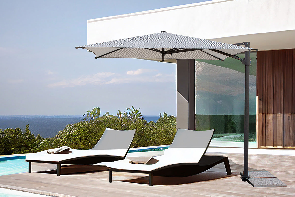 Pixel Ombrellone 2x2 Palo Centrale Maffei piscina design