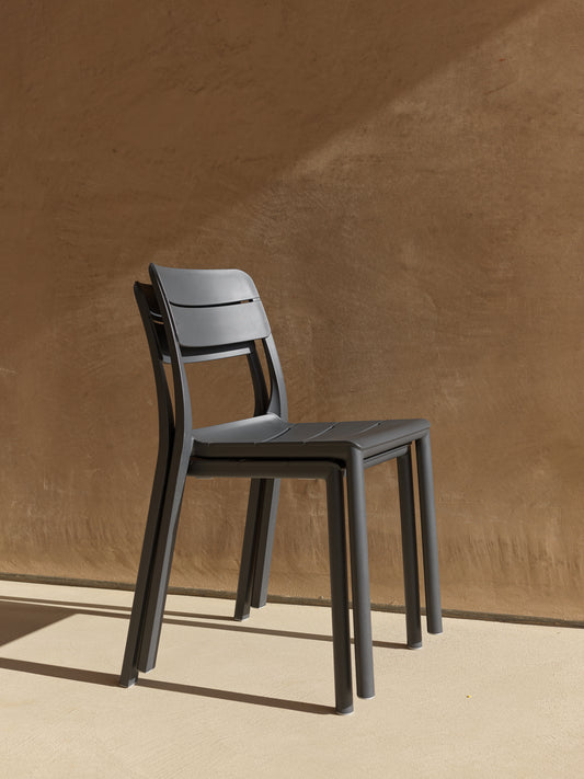 Sedia da esterno cassia bistrot nardi impilabile genco outdoor