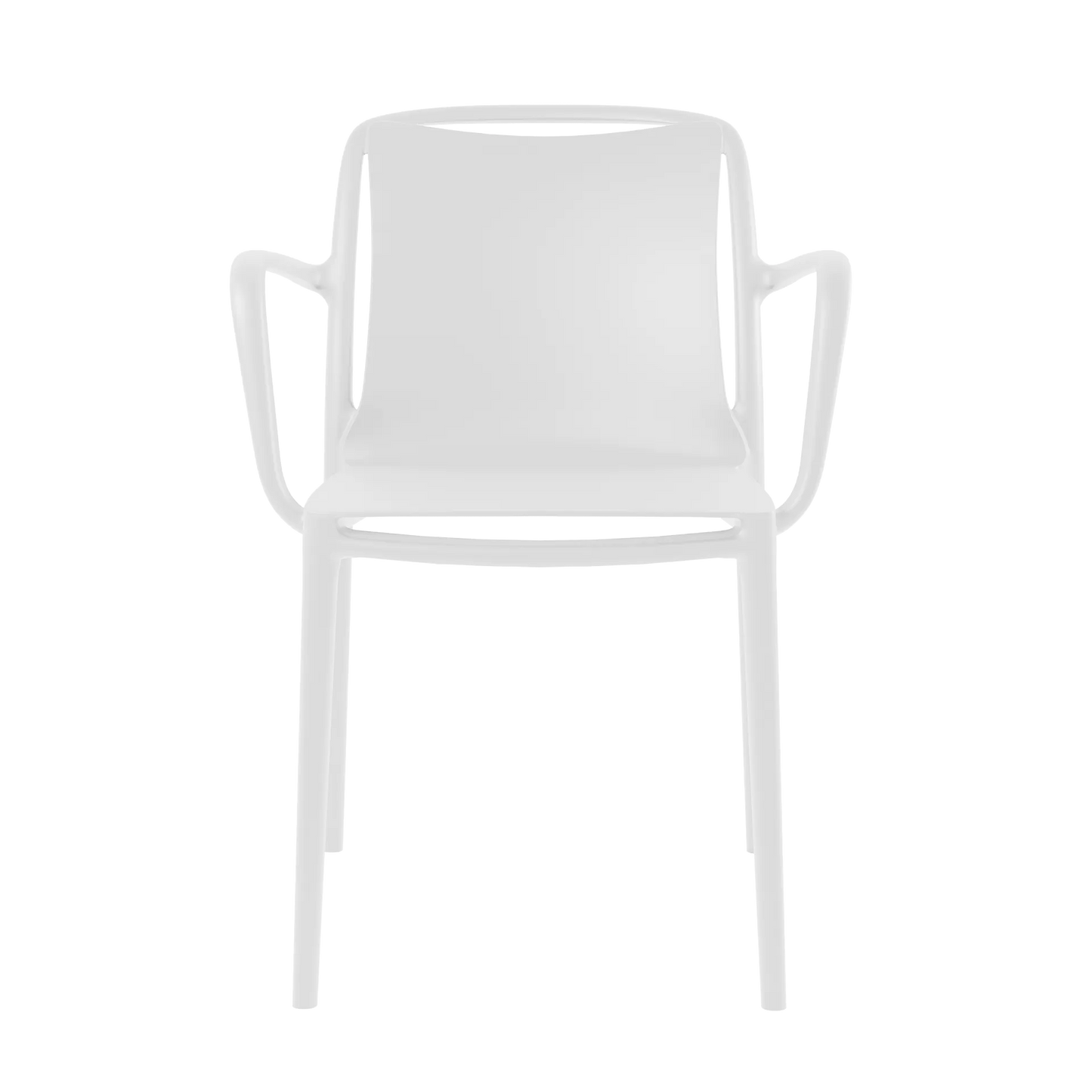 Sedia in resina con braccioli da esterno Velair bianco