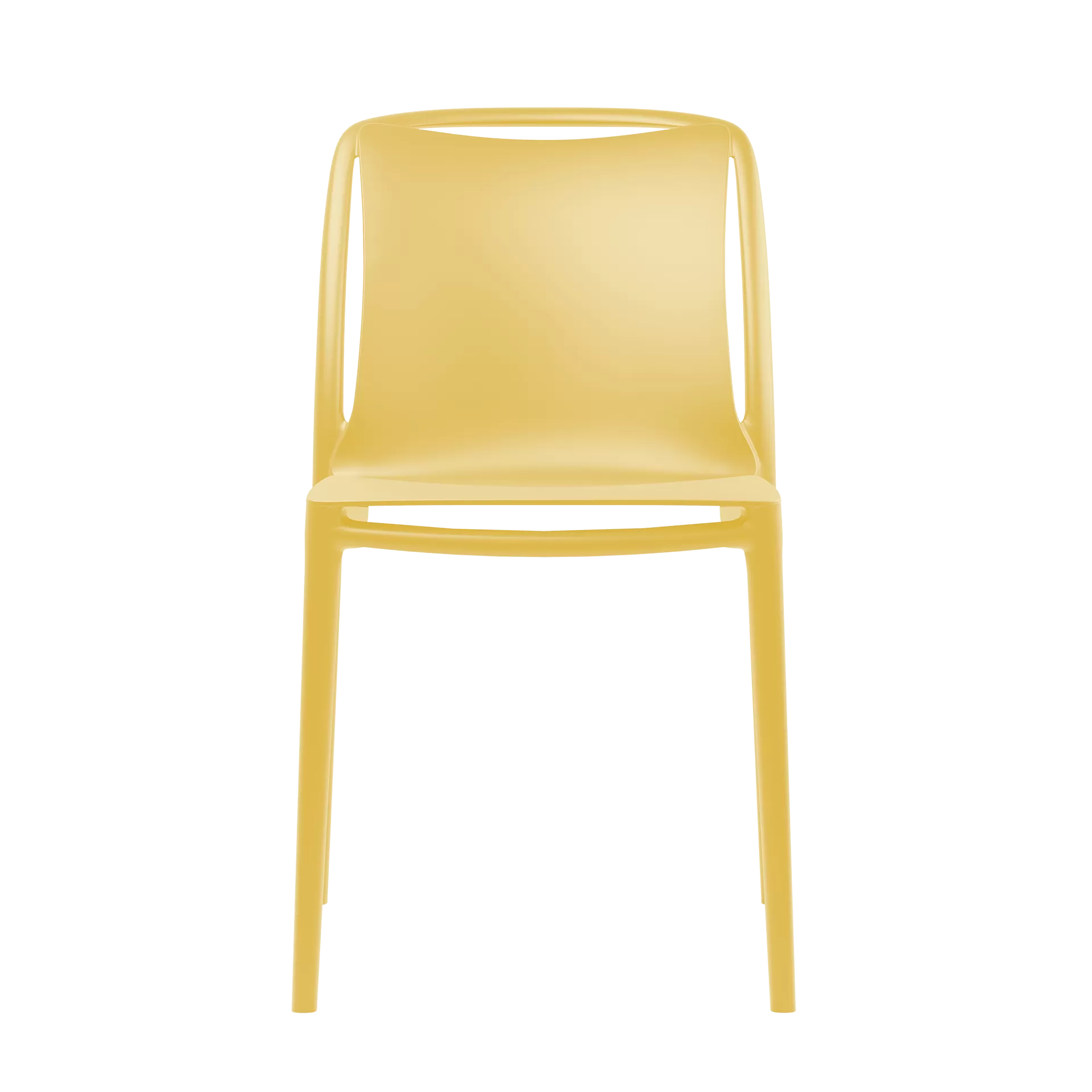 Sedia in resina da esterno Velair giallo ocra
