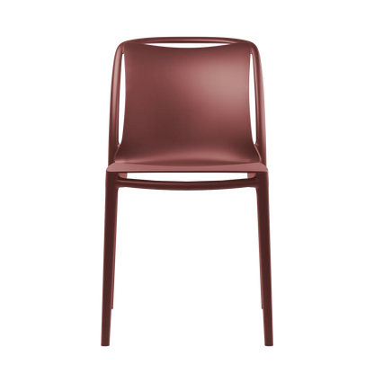 Sedia in resina da esterno Velair rosso marsala