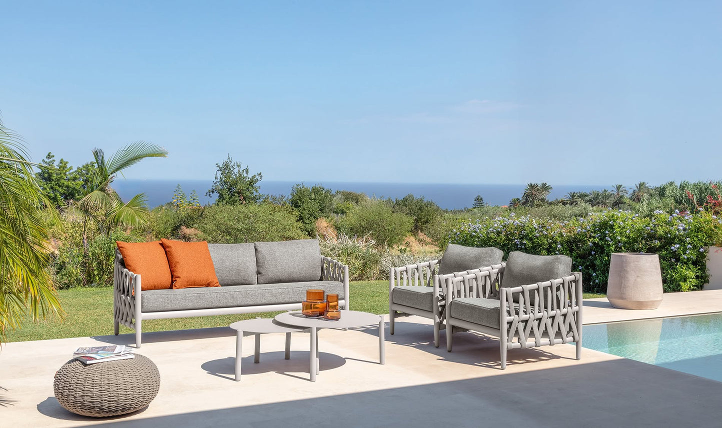 Set sofá de exterior Tess Talenti (1 sofá + 2 sillones + 2 mesas bajas)