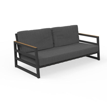 Alabama 2-seater sofa in aluminum - Talenti